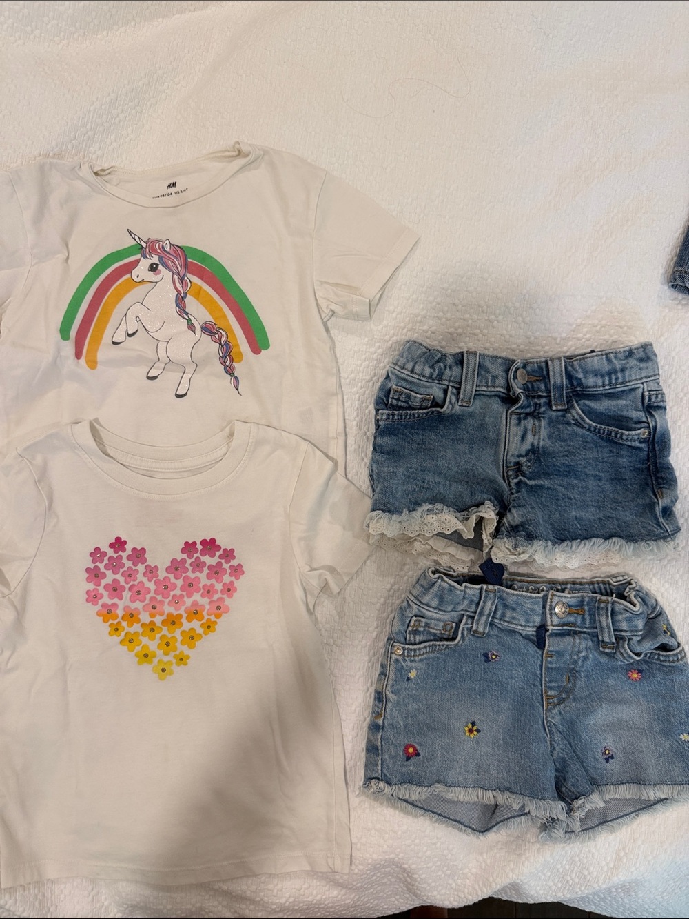 Cat & Jack Light Blue Denim Shorts bundle summer